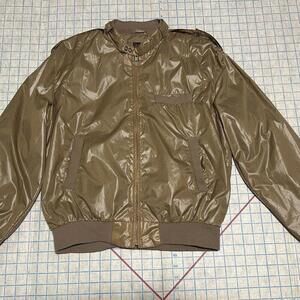 Vintage Silton Aviator Biker Jacket Medium Brown Discovery by Silton